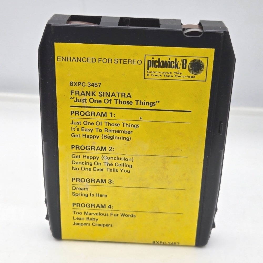 Frank Sinatra Just One Of Those Things Vintage Pickwick 8-Track Tape